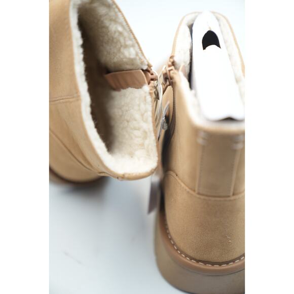 Universal Thread-Women's tan faux‎ suede memory foam size zip boots size 6 - Picture 8 of 8